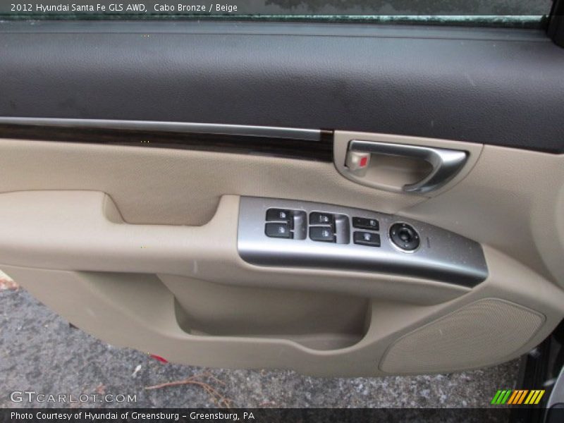 Cabo Bronze / Beige 2012 Hyundai Santa Fe GLS AWD