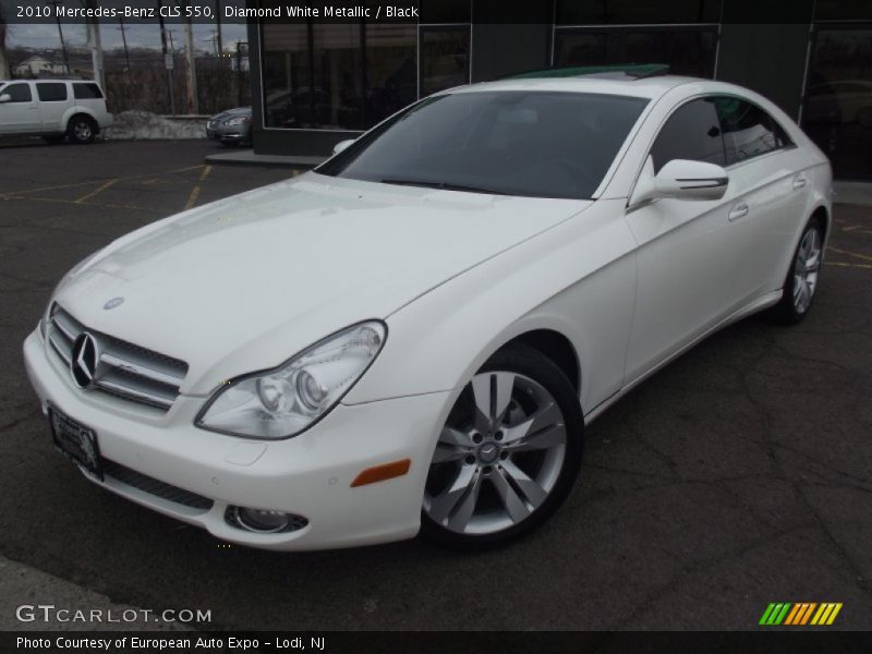 Diamond White Metallic / Black 2010 Mercedes-Benz CLS 550