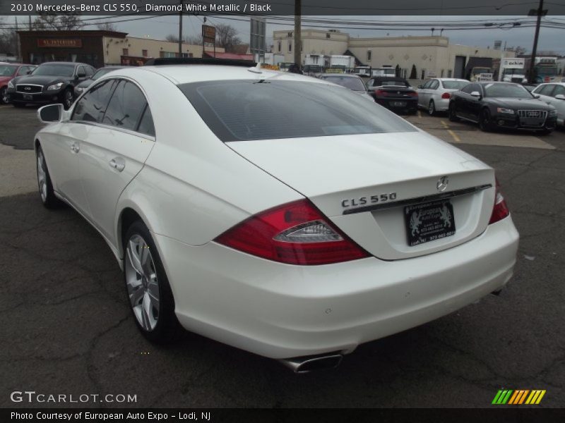 Diamond White Metallic / Black 2010 Mercedes-Benz CLS 550