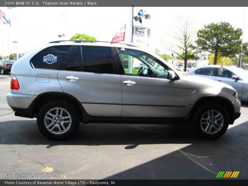 Titanium Silver Metallic / Black 2006 BMW X5 3.0i