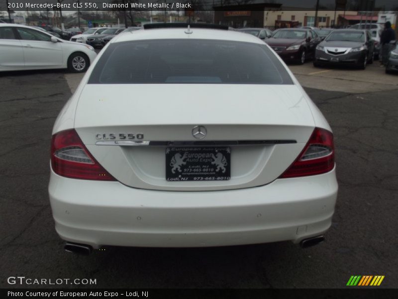 Diamond White Metallic / Black 2010 Mercedes-Benz CLS 550