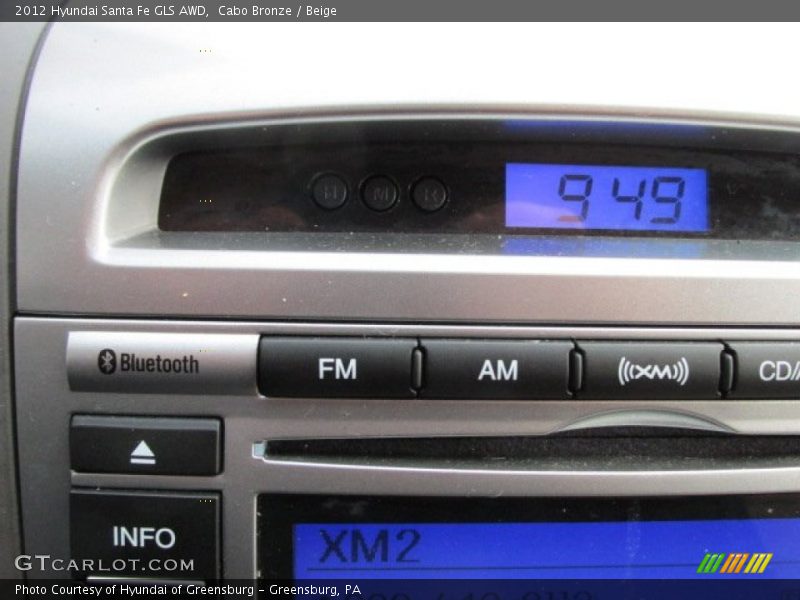 Cabo Bronze / Beige 2012 Hyundai Santa Fe GLS AWD