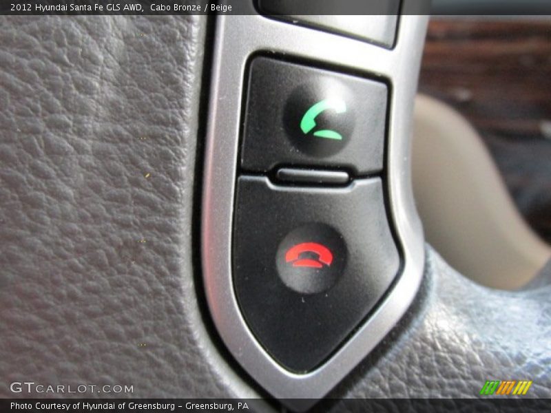Cabo Bronze / Beige 2012 Hyundai Santa Fe GLS AWD