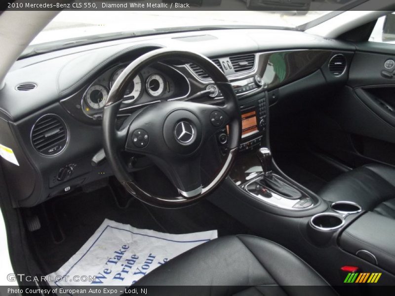 Diamond White Metallic / Black 2010 Mercedes-Benz CLS 550