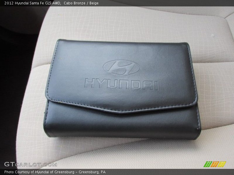 Cabo Bronze / Beige 2012 Hyundai Santa Fe GLS AWD
