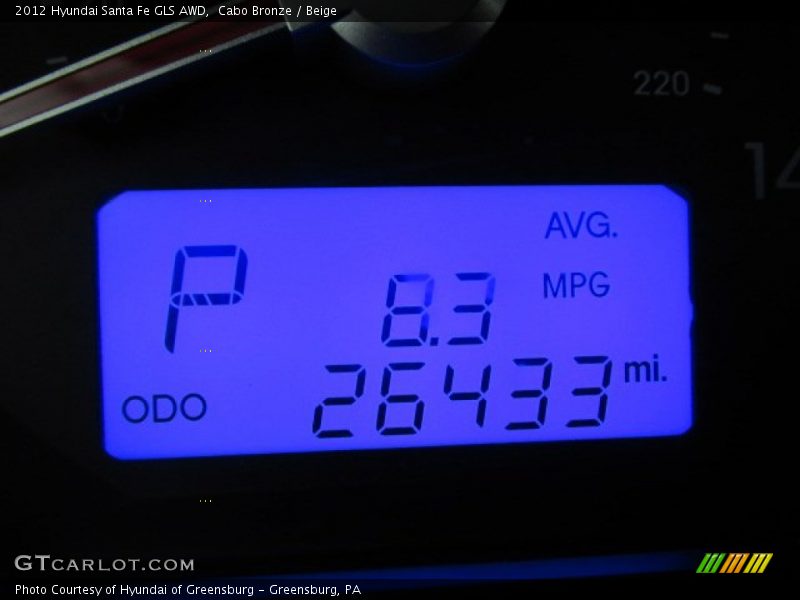 Cabo Bronze / Beige 2012 Hyundai Santa Fe GLS AWD