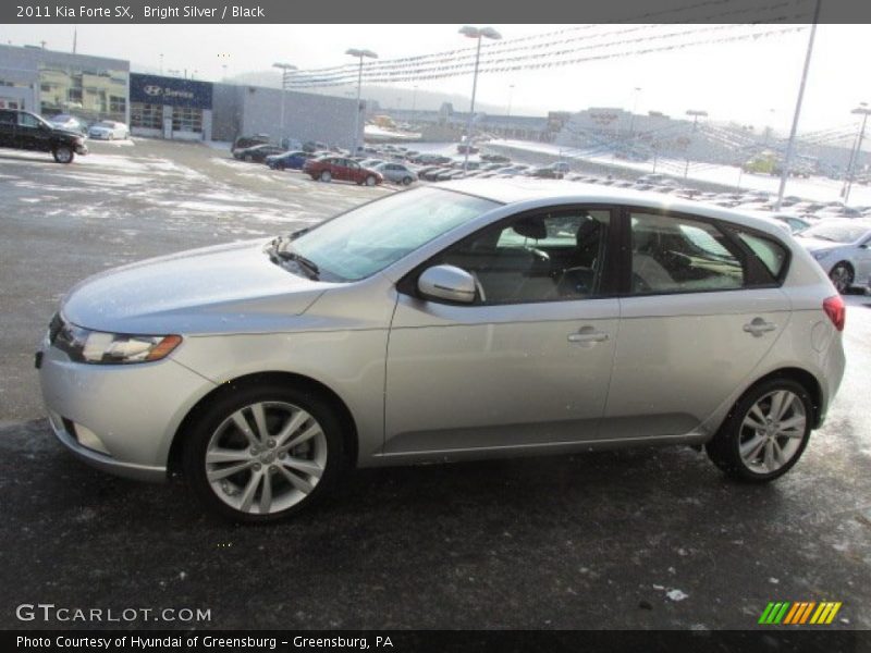 Bright Silver / Black 2011 Kia Forte SX
