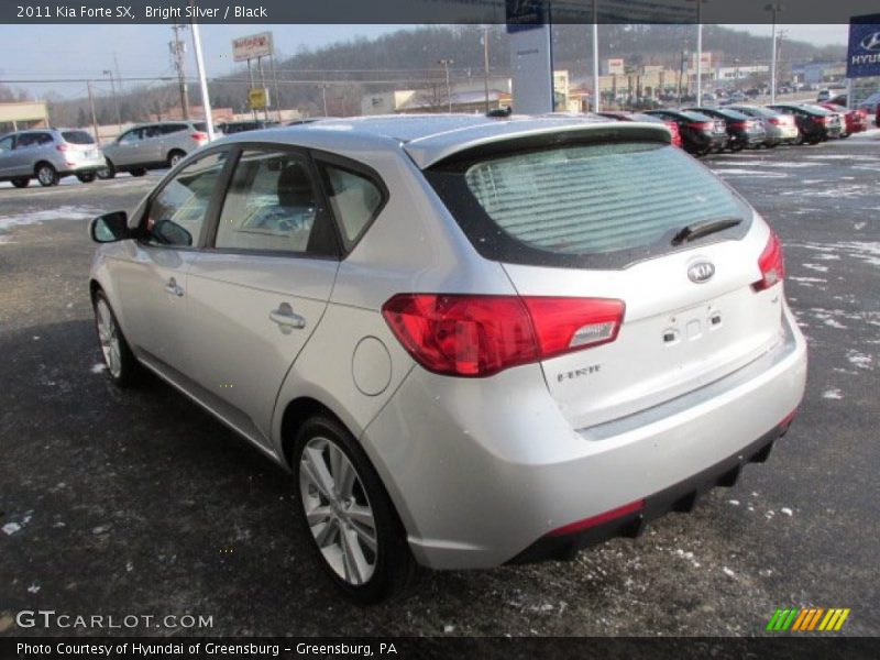 Bright Silver / Black 2011 Kia Forte SX