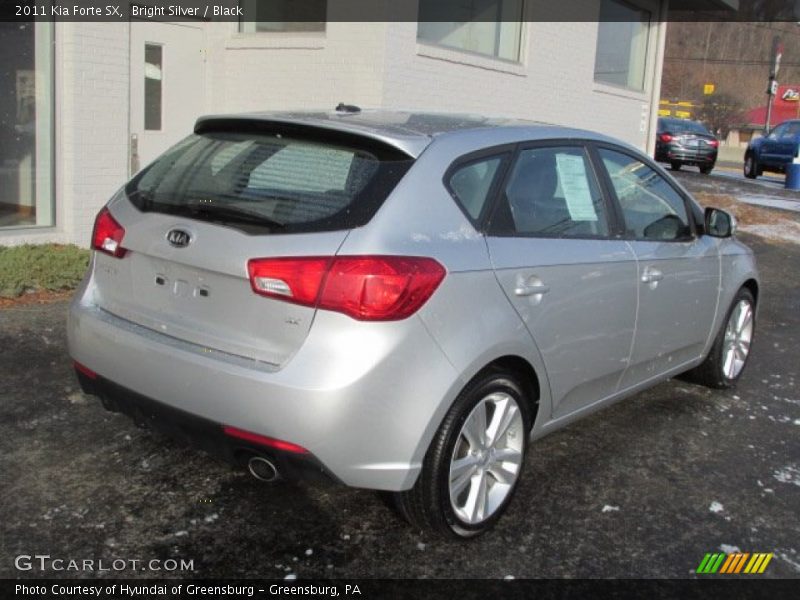 Bright Silver / Black 2011 Kia Forte SX