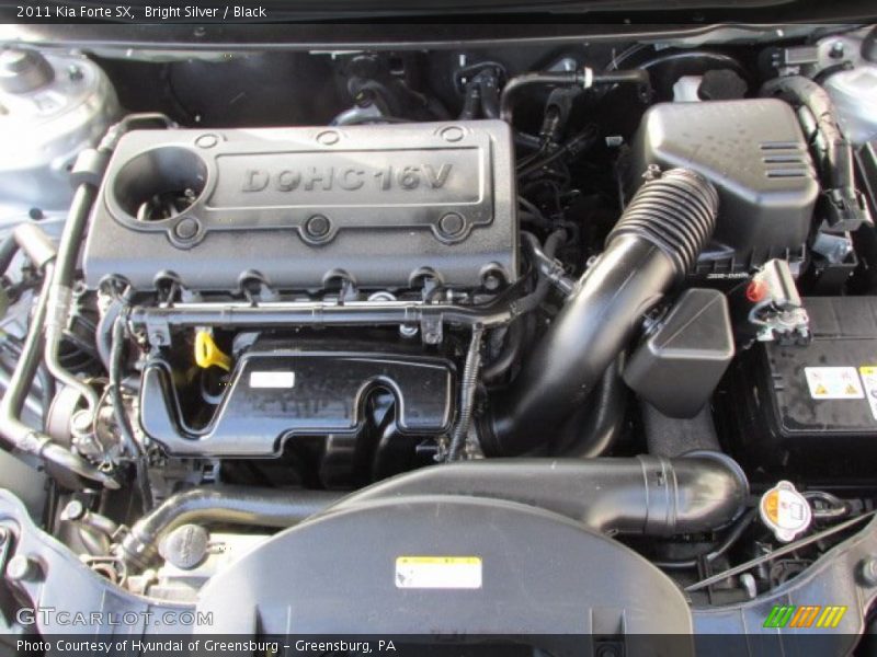  2011 Forte SX Engine - 2.4 Liter DOHC 16-Valve CVVT 4 Cylinder