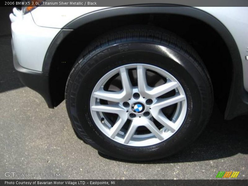 Titanium Silver Metallic / Black 2006 BMW X5 3.0i