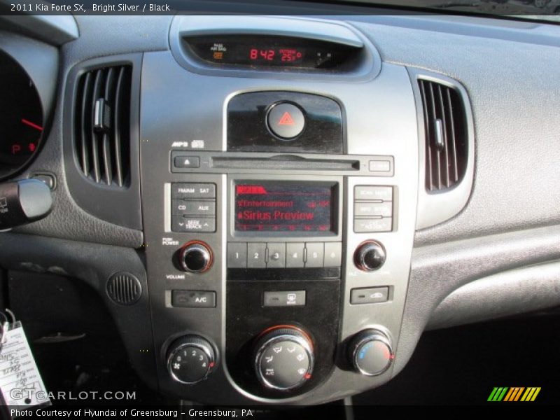 Controls of 2011 Forte SX