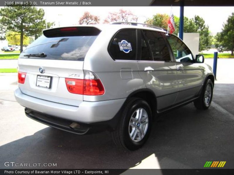 Titanium Silver Metallic / Black 2006 BMW X5 3.0i