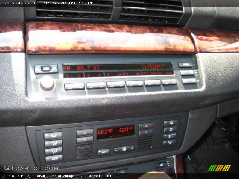 Titanium Silver Metallic / Black 2006 BMW X5 3.0i