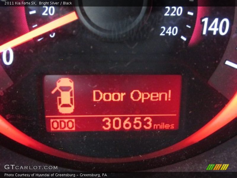 Bright Silver / Black 2011 Kia Forte SX