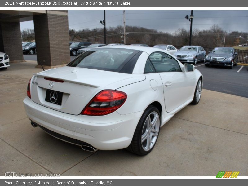 Arctic White / Natural Beige 2011 Mercedes-Benz SLK 350 Roadster