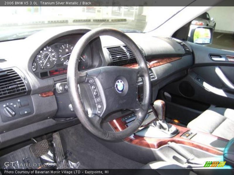 Titanium Silver Metallic / Black 2006 BMW X5 3.0i