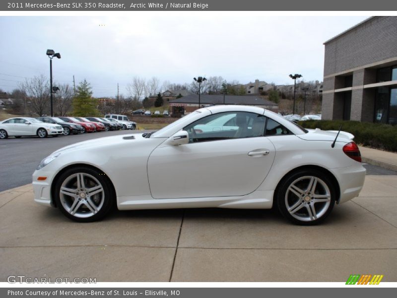 Arctic White / Natural Beige 2011 Mercedes-Benz SLK 350 Roadster