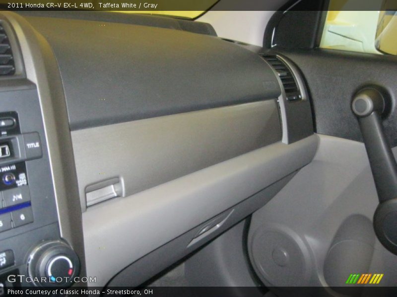 Taffeta White / Gray 2011 Honda CR-V EX-L 4WD