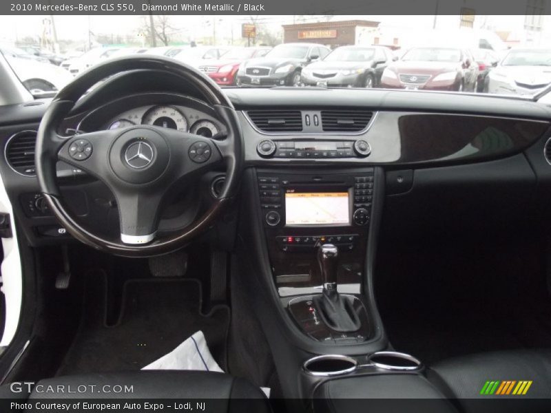 Diamond White Metallic / Black 2010 Mercedes-Benz CLS 550