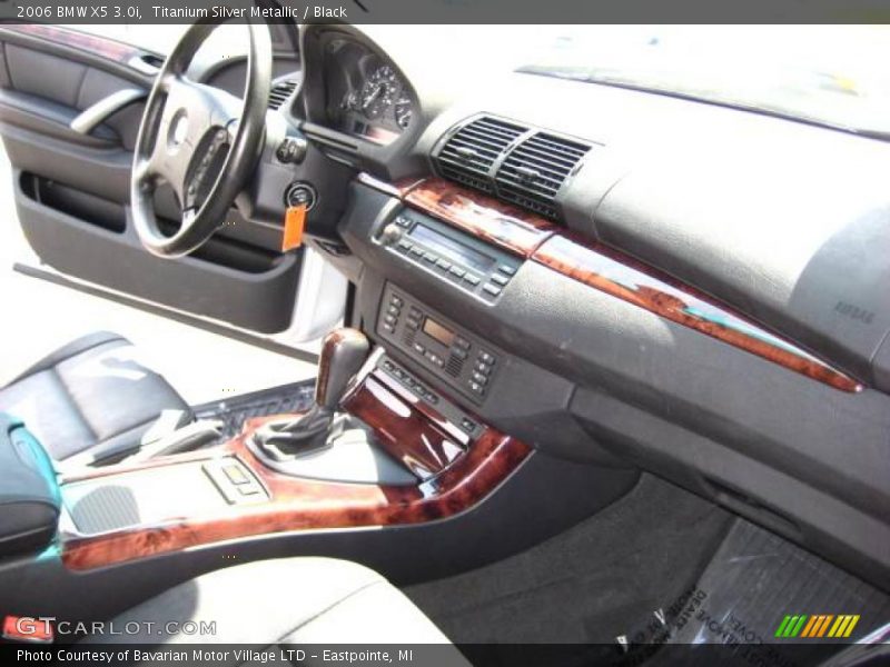 Titanium Silver Metallic / Black 2006 BMW X5 3.0i
