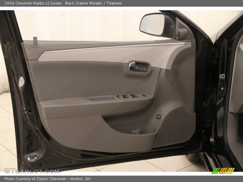Black Granite Metallic / Titanium 2009 Chevrolet Malibu LS Sedan