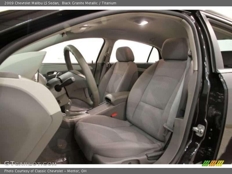 Black Granite Metallic / Titanium 2009 Chevrolet Malibu LS Sedan