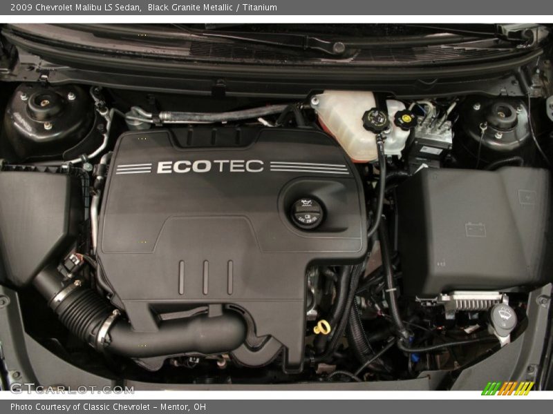 Black Granite Metallic / Titanium 2009 Chevrolet Malibu LS Sedan