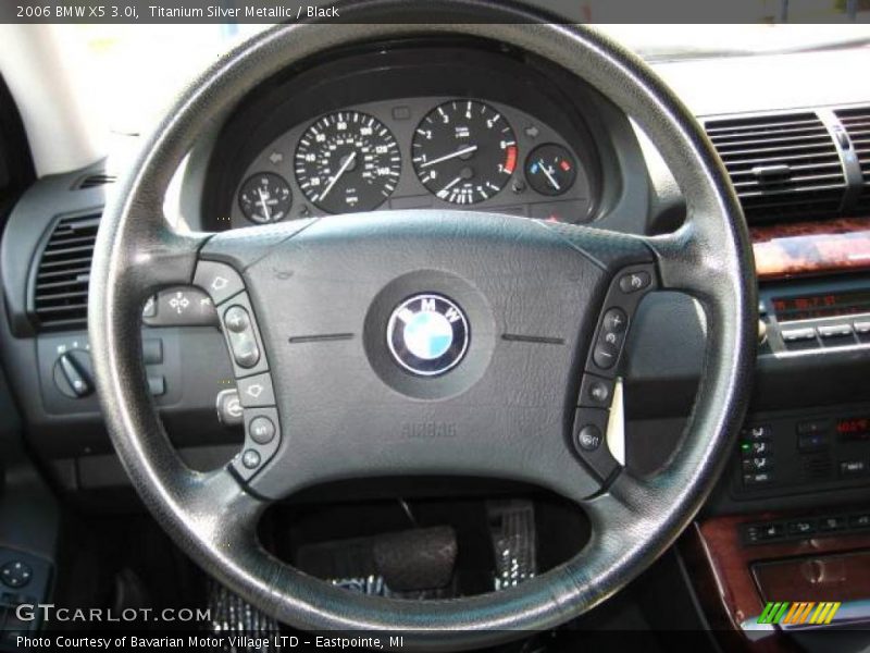 Titanium Silver Metallic / Black 2006 BMW X5 3.0i