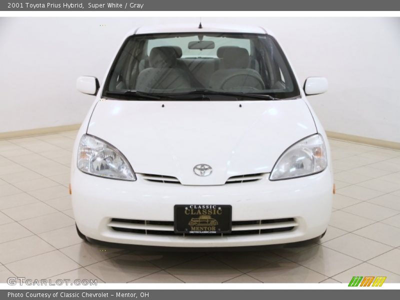 Super White / Gray 2001 Toyota Prius Hybrid