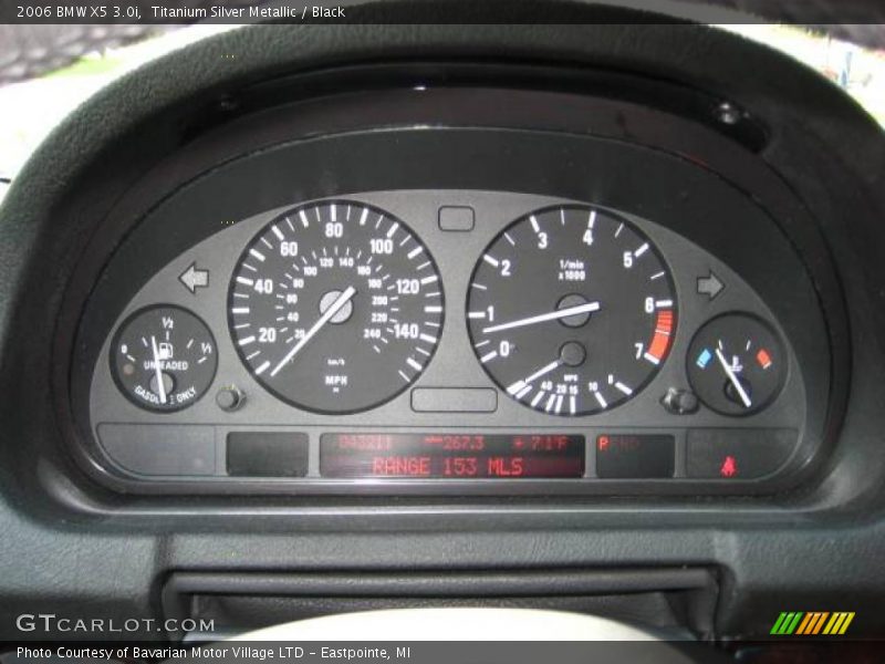 Titanium Silver Metallic / Black 2006 BMW X5 3.0i