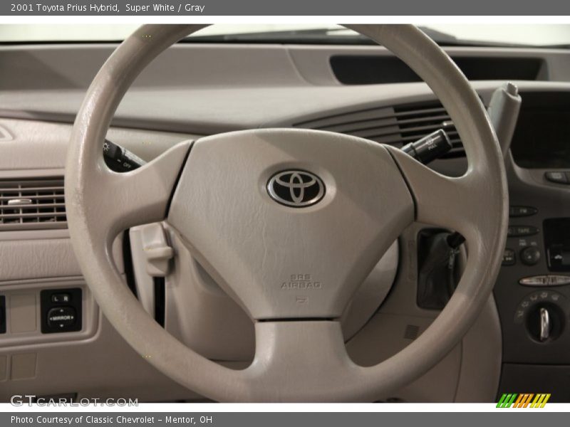 Super White / Gray 2001 Toyota Prius Hybrid