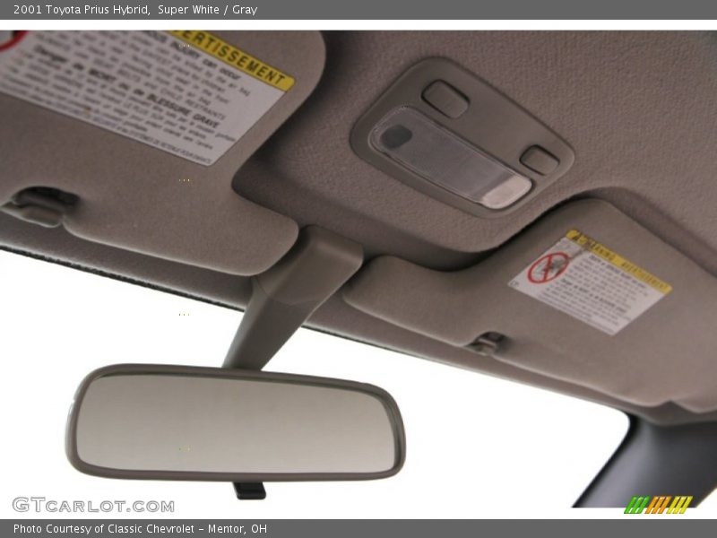 Super White / Gray 2001 Toyota Prius Hybrid
