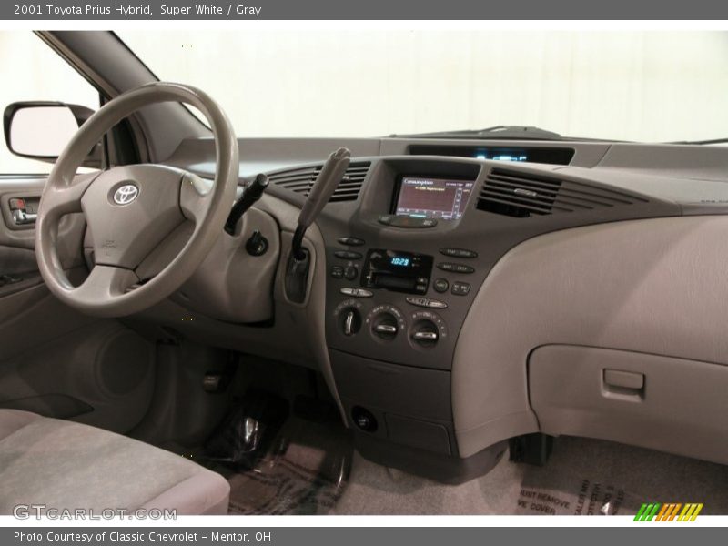 Super White / Gray 2001 Toyota Prius Hybrid