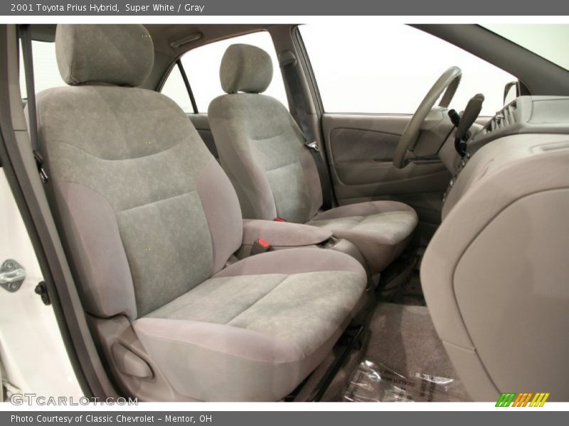 Super White / Gray 2001 Toyota Prius Hybrid