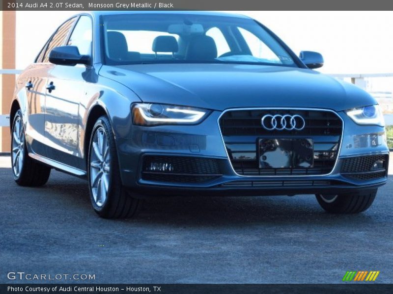 Monsoon Grey Metallic / Black 2014 Audi A4 2.0T Sedan