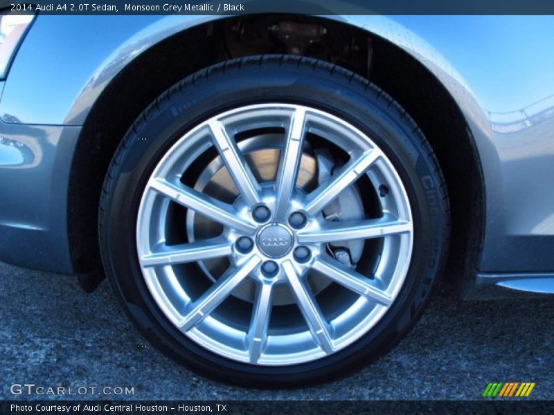 Monsoon Grey Metallic / Black 2014 Audi A4 2.0T Sedan