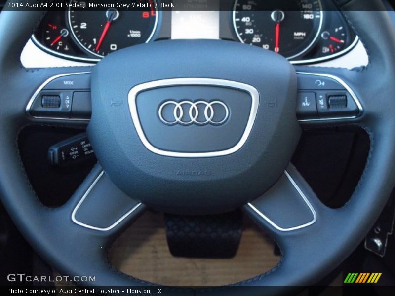 Monsoon Grey Metallic / Black 2014 Audi A4 2.0T Sedan