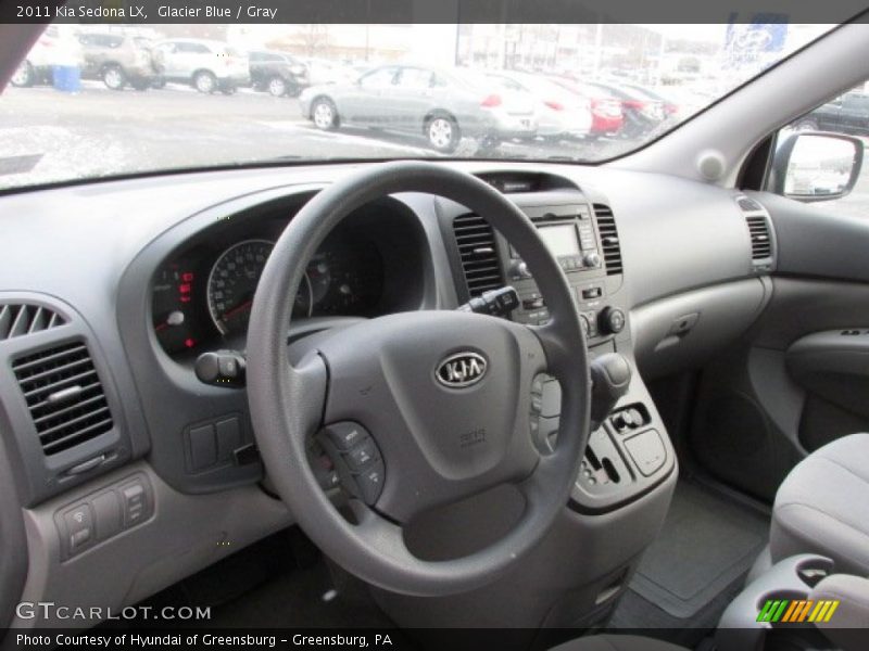 Glacier Blue / Gray 2011 Kia Sedona LX