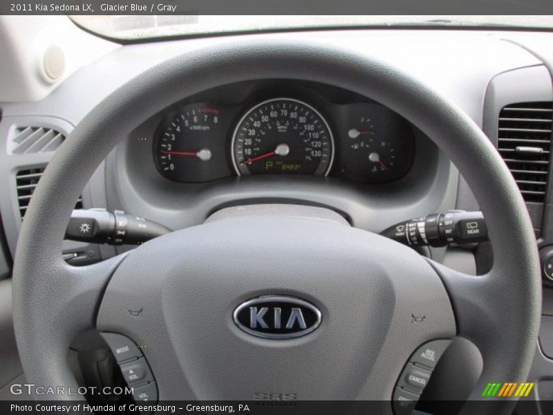 Glacier Blue / Gray 2011 Kia Sedona LX