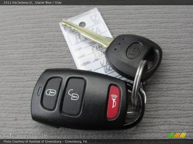 Glacier Blue / Gray 2011 Kia Sedona LX