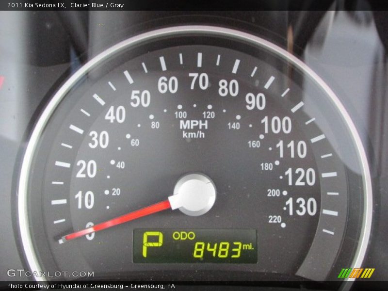 Glacier Blue / Gray 2011 Kia Sedona LX