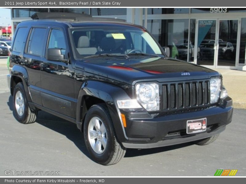 Blackberry Pearl / Dark Slate Gray 2011 Jeep Liberty Sport 4x4