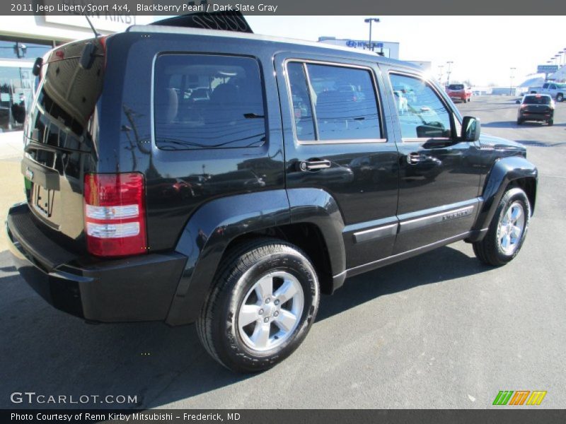 Blackberry Pearl / Dark Slate Gray 2011 Jeep Liberty Sport 4x4