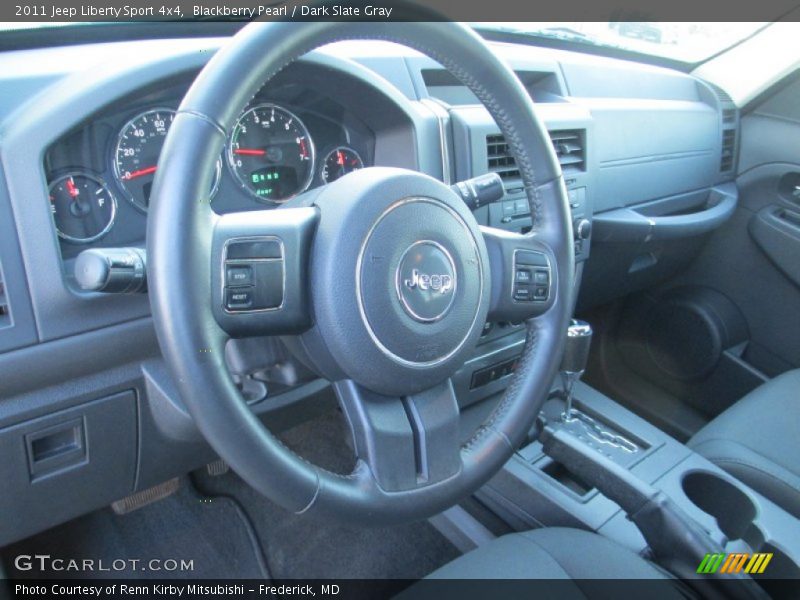Blackberry Pearl / Dark Slate Gray 2011 Jeep Liberty Sport 4x4