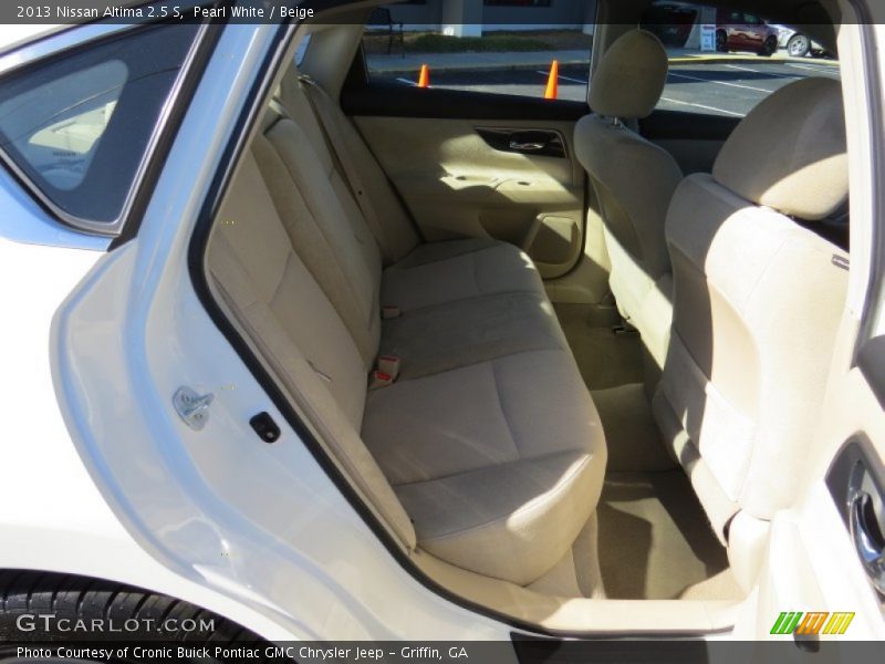 Pearl White / Beige 2013 Nissan Altima 2.5 S