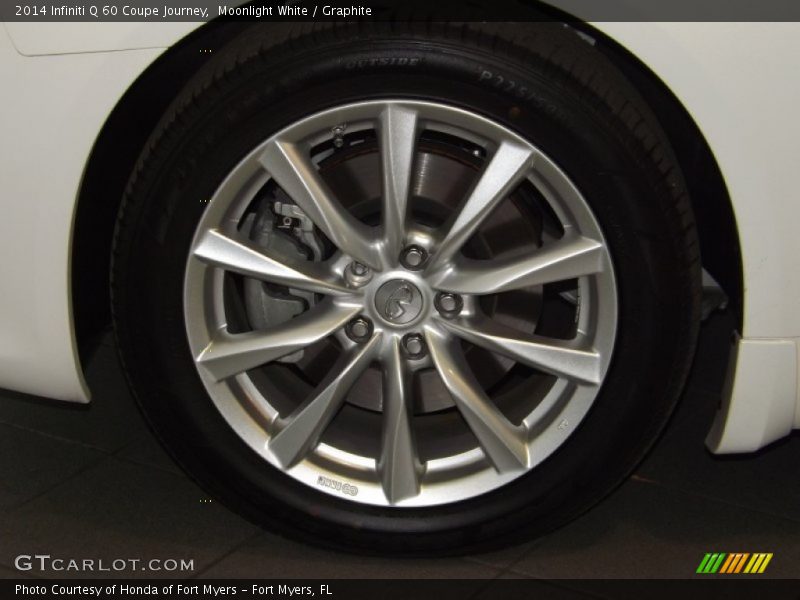 Moonlight White / Graphite 2014 Infiniti Q 60 Coupe Journey