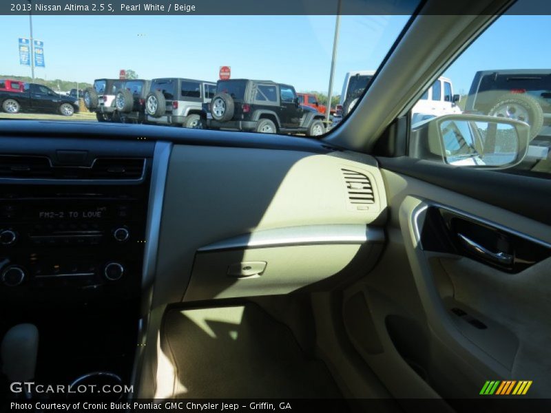 Pearl White / Beige 2013 Nissan Altima 2.5 S