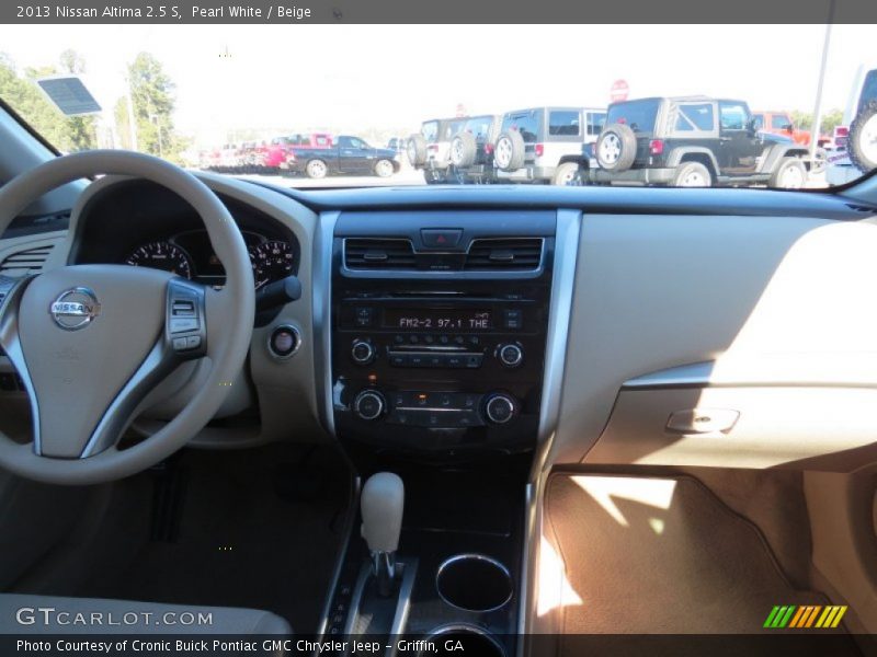 Pearl White / Beige 2013 Nissan Altima 2.5 S