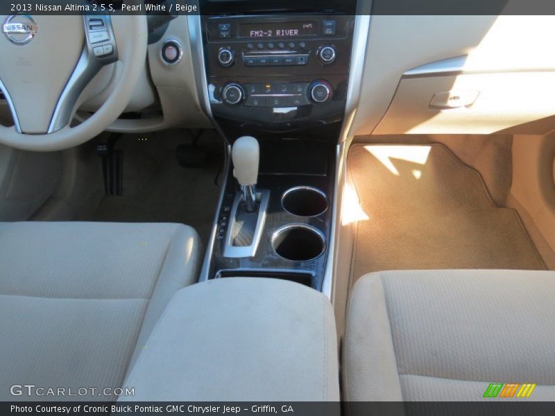 Pearl White / Beige 2013 Nissan Altima 2.5 S